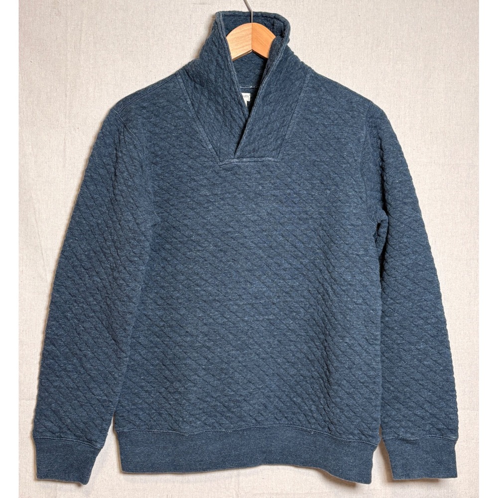Crewcuts Boys XXL 15-16 Quilted Shawl Collar Pullover Sweater Navy Blue
